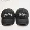 Neue Stickerei Wifey Hubby Frauen Baseball Kappe Outdoor Mode Liebhaber Einstellbare Lkw Hut für Männer Hip Hop Snapback Dad Caps l230523