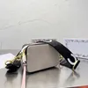 Kadın çanta kamera tasarımcısı omuz çantaları geniş kayış crossbody cüzdan deri çift fermuarlı çanta gündelik anlık görüntü çantaları 230607