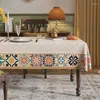 Tovaglia Stile Marocco El Decor Tovaglia Copertura in morbida pelle Tela cerata Stuoia impermeabile Banchetto per feste Cedimenti