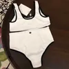 Kobiety projektantki strojów kąpielowych w plusach dla kobiet bikini letni moda kąpielowa litera damska wydrukowana jednoczęściowa body seksowne bikini gfx1