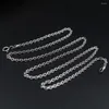 Kedjor Real 925 Sterling Silver Necklace 2mm Cable Link Chain 17.7Ich Classic Design