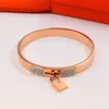 Luxury brand designer bangle bracelet designer jewelry 18k gold plated bracelets for womens Wedding Party jewelry gift bracelets