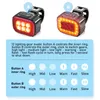 자전거 조명 자전거 조명 Q6 LED 자전거 전면 후면 조명 USB 충전 헤드 라이트 사이클링 미등 자전거 랜턴 자전거 액세서리 램프 230606