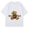 Camisetas masculinas de verão camiseta masculina de algodão para roupas femininas roupas fofas de desenho animado urso camiseta de manga curta camiseta de marca de luxo estampada camiseta masculina 230606