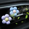 Auto Cute Flower Aromaterapia Presa d'aria per auto Decorazione Clip per profumo Deodorante per ambienti Flora colorata Decor Accessori per auto