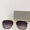 New fashion design square sunglasses FLIGHT 008 K gold frame simple and generous style high end outdoor uv400 protection glasses top quality