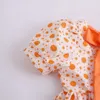 Девушка платья 3-15 детских точек с коротким рукавом для девочек милый лук повседневное платье с шляпой малыш Большой Дети Одежда 9 10 11 R230607