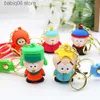 Keychains American Band South Park Keychain South Park Kyle Carter Mann Kennestan Doll Pendant T230607