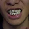 Grillz Dental Grills 18K Gold Miltated Copper Hip Hip Hop Iced Out Vampire Tigh