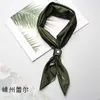 Neck Ties 6060cm Silk Mens Ladies Boys Girls Women Small Square Designer Scarf Men Luxury Accessories Ascot Cravat 230605