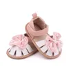 Été 0-1 ans bébé premiers marcheurs perle noeud papillon chaussures pour tout-petits bébés filles confortables sandales à semelles souples