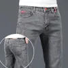 Herren Jeans Mode Marke Slim Grau Blau Skinny Männer Business Casual Klassische Baumwolle Trend Elastische Jugend Bleistift Denim Hosen 230607