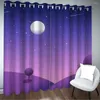 Vorhang Galaxy Vorhänge für Mädchen Jungen Teenager Kinder Blau Lila Sternenhimmel Fenstervorhänge Weltraum Kosmos Behandlungen Schicker Luxus