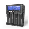 Autêntico XTAR DRAGON VP4 Plus Inteligente Universal Smart Battery Charger Lithium Batteries 4 Slots USB Type C Quick Charging For Li-ion Ni-MH Ni-Cd 18650 18350 26650