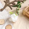 Decoratieve bloemen 10 stks Simulatie Single Rose Flower Bruiloft Achtergrond Flanelette Materialen Pography Props Living Room Home Party