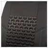 Black Universal 4mm Sponge Car Seat Covers Sporty Design With Three Zipper Rear Seat Split Car Accessories Interior