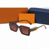 Designer Sunglass Mode Zonnebril voor Vrouwen Mannen Rechthoek Luxe Patten Reizende Zon glas Goggle Adumbral 5 Kleur Optie Brillen