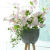 Decorative Flowers Artificial Ornamental Plant Wisteria Vine Flower Linum Perenne False Bonsai Home Office Decorate