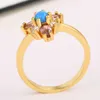 Fina smycken Opal Rings Guangzhou Factory European och American Opal Rings