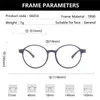 Blaulicht-blockierende Brille TR90 Anti-Blaulicht-Lesebrille Damen Herren Retro Runde Brillengestelle Hyperopie Presbyopie Brillen 11.522.53.0 6.0 230606