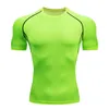 Men's T-Shirts Sports Short Sleeved Running T-Shirts Fitness Quick Drying Basketball Jersey Compression Shirt Elastic Tight Sport Men Gym 230607