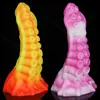 Söt färgglad bläckfisk tentacle dildos anal plug lesbian gay masturbator realistiska penis insats rumpa vagina anus g fläckar av skådespelerska sex orgasm klimax sexuell stång