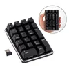 Tangentbord Tangentbord Trådlöst Numeric KeyPad Gaming KeyPad Keys Portable KeyPad Extended Layout Black Tangentboard för bärbar datornotbok