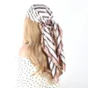 Sarongs Zijden Sjaal Headwraps Voor Vrouwen Luxe HairHead Sjaal Zomer Foulard Femme Satijnen Hoofddoek Vierkante Hoofddoek Bandana Cheveux 230605