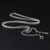 Kedjor Real 925 Sterling Silver Necklace 2mm Cable Link Chain 17.7Ich Classic Design