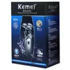 Shavers originale Kemei LCD Spettaco di rasoio elettrico impermeabile per uomini Rechaving Machine per rasatura del viso a rasoio elettrico bagnato