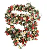 Fleurs décoratives arrangements en bois cadeau scène de jour en rotin artificielle décoration de fleurs de la saint-valentin arc de mariage heptagonal