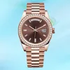 Diamond Man Wrist Watch 2813 حركة الياقوت 36 مم 41 مم 904L الكامل من الفولاذ المقاوم للصدأ المثلج الأزرق الأزرق المقاوم للماء مونتر Swrists Swists