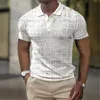 MENS POLOS POLO SHIRT SOMMER RANDS Kort ärm Tshirts Casual Business Button Tops Tee Fashion Shirts Man Clothing 230607