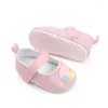 Premiers marcheurs printemps automne filles enfants fleur chaussure semelle souple respirant anti-dérapant infantile enfants chaussures de marche princesse bébé décontracté