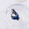 Metalowy niebieski gecko urok 925 Srebrny pandora Clips Momenty for Fit Charms Kulki bransoletki biżuteria 792701c01 Andy Jewel