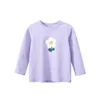 T-shirts 2-8T Infant Flower Girls T Shirt Peuter Kid Baby Girl Kleding Herfst Winter Top Cotton Floral Tshirt Childrens Loose Tee Outfit 230606