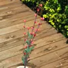 Decorative Flowers 10Pcs Red Berry PE Simulation Bouquet 6Fork Lucky Fruit Willow Silver Wedding Decor Home Christmas Decoration Artificial