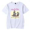남자 T 셔츠 남자 Roald Dahl 's Matilda 뮤지컬 영화 티셔츠 크루 넥 짧은 슬리브 티 여자 남자 Tshirt harajuku