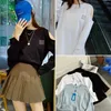 Mannen Truien Ader Fout Trui Korea Lente En Zomer Strapless Losse Slouchy Letters Lange Mouwen T-shirt Vrouwen Top hoodie