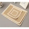 Table Mats Zakka Lace Natural Jute Burlap Place Mat Pad Cloth Placemat Cup Coffee Tea Doily Wedding Christmas Kitchen