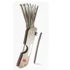 Hot Strumenti per fabbro Strumenti Haoshi Fold Lock Pick Sliver Color Lock Picks Tools Lucchetto Jackknife Jack Knife