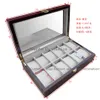 Factory 12 Grids Rectangle 33 20 8 5cm High Grade Quality Watch Storage Boxes&Cases Windows watch show box Watch s Displa278g