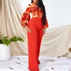 Etnische Kleding 2023 Afrikaanse Kleding Voor Vrouwen 2 Delige Set Zomer Outfits Elegante Print Tops Broek Pak Plus Size Dames Bijpassende Sets