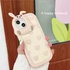 Wholesael DHL DHL 3D Cute Cartoon Rabbit Heart Polka Animals Silikonowy telefon na iPhone 14 13 12 11 Pro Max 14 Plus Shockproof Miękka tylna etui