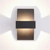 Vägglampa kreativitet 12w led inomhus aluminium sconce sovrum sovrum ljus vardagsrum gången lampor moderna lampor