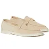 2023 Loro Piana Women Men Casual Shoes Summer Charms Walk Suede Designer Sneakers Leather Loafers Pink Loropiana Loafer Outdoor Mens Sports Trainers