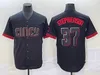 Baseball Jerseys Joey Votto 19 Ken Griffey Jr. 30 Barry Larkin 11 Stephenson 37 Greene 21 India 6 Morgan 8 2023 City Jersey Button Up Black Men Stitched S-XXXL