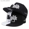 Nowa moda czapka fastball thuglife haft haftowy hiphop baseball czapka snapback hat dorosły na zewnątrz swobodne słońce swobodne kość dropsshipping l230523