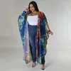 الحياكة النسائية Gotoola Summer 2023 Gentle Coat Chiffon Printed Fashion Cardigan Cardigan 3/4 Cleeve Extra