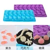 Silicone Sea Animal Gummy Mold Fish Dolphin Starfish Seahorse Shaped Chocolate Jelly Candy Fondant Mould Baking Decorating Tools